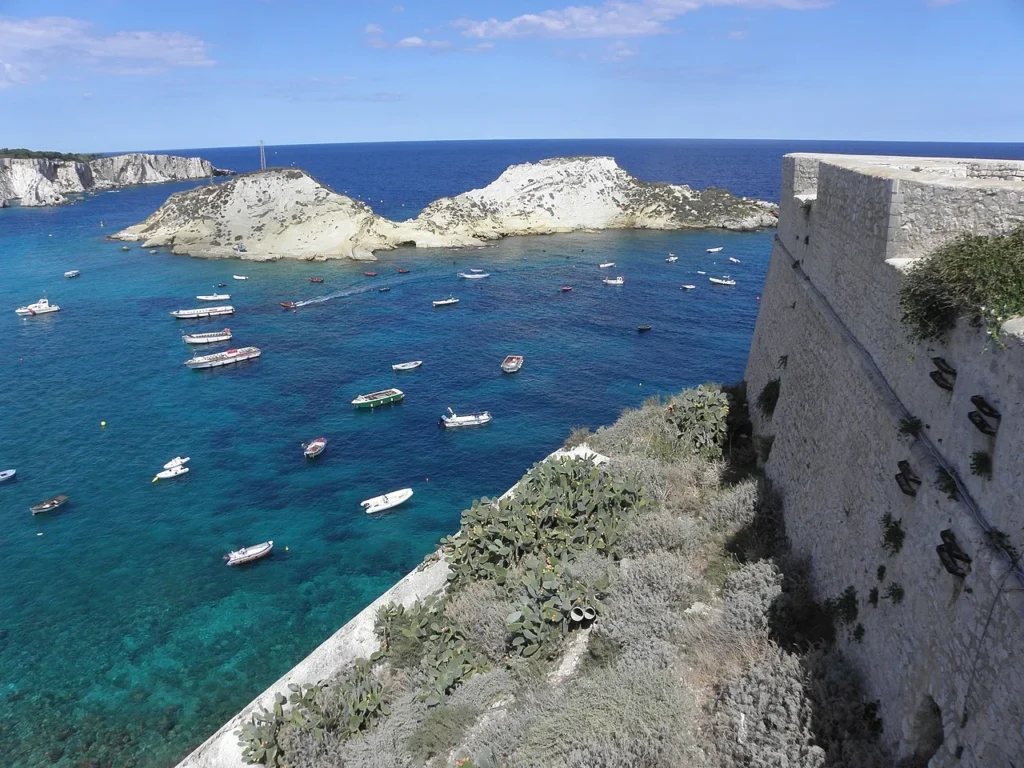 Isole tremiti veduta dal mare